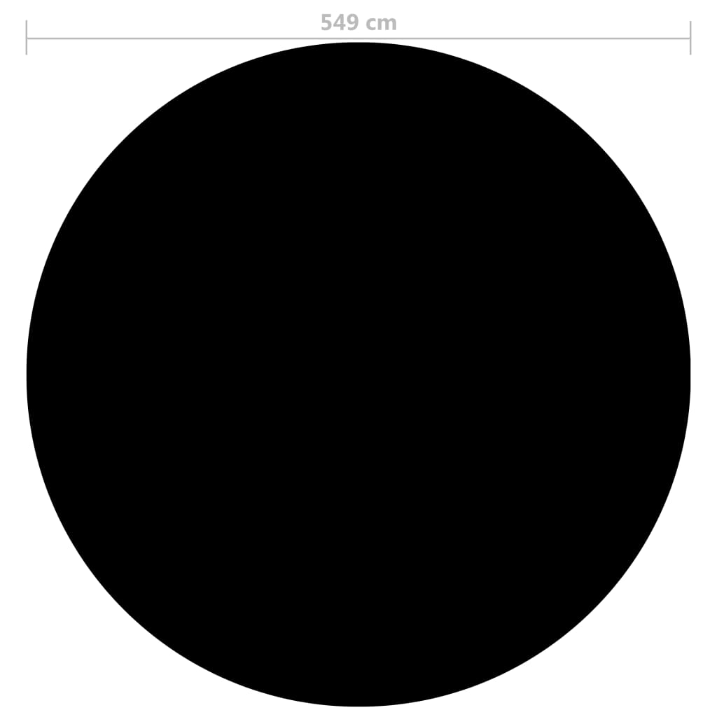 Zwembadhoes 549 cm PE zwart