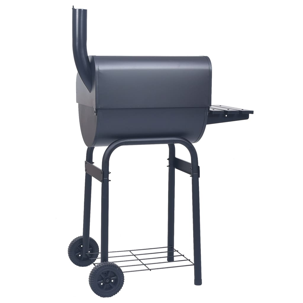 Trendy Houtskoolbarbecue roker met onderschap zwart