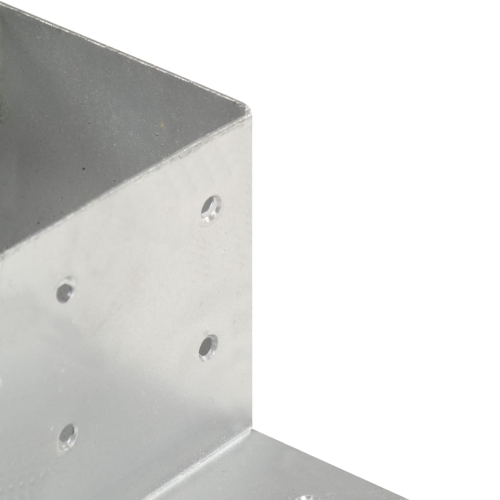 Paalverbinding L-vorm 81x81 mm gegalvaniseerd metaal