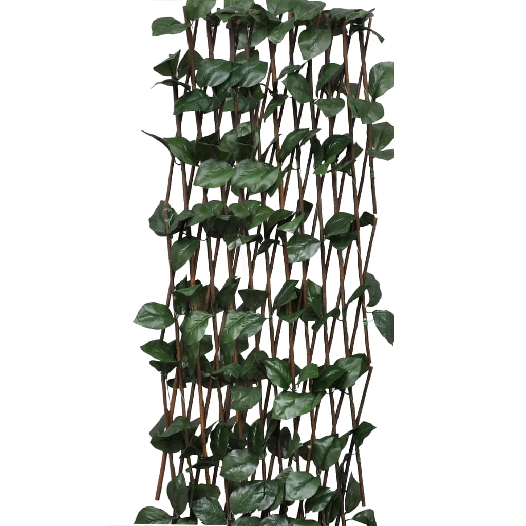 Trellissen 5 st met kunstbladeren 180x60 cm wilgenhout