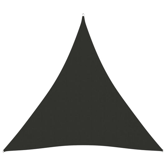 Zonnescherm driehoekig 3x3x3 m oxford stof antracietkleurig