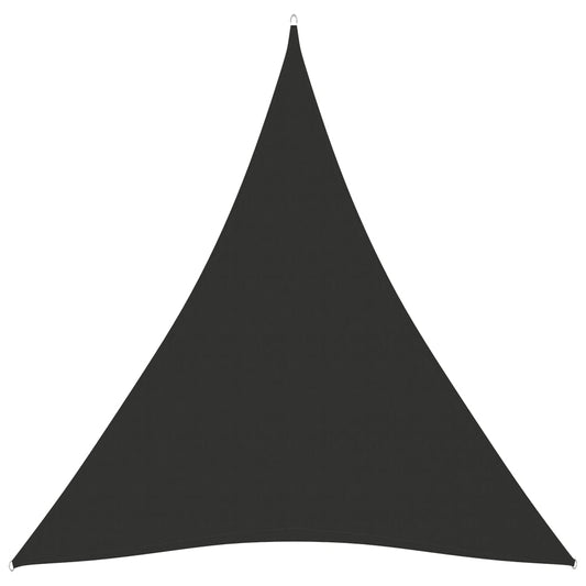 Zonnescherm driehoekig 5x6x6 m oxford stof antracietkleurig