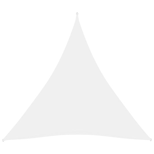 Zonnescherm driehoekig 6x6x6 m oxford stof wit