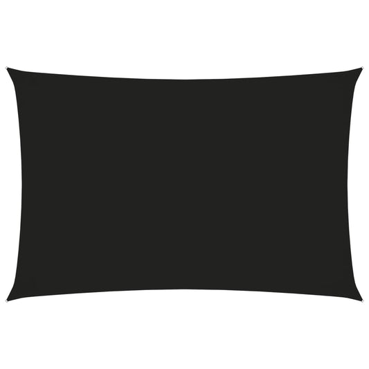 Zonnescherm rechthoekig 4x6 m oxford stof zwart