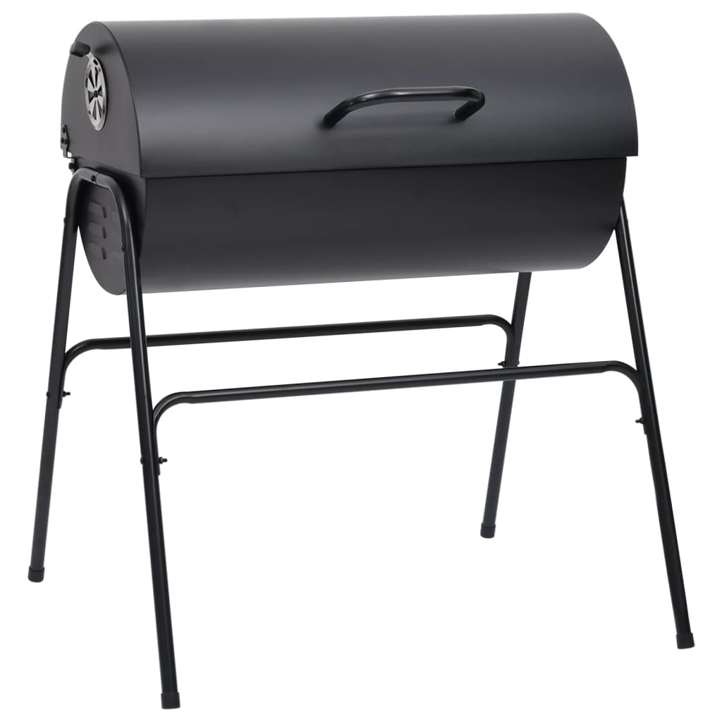 Trendy Barbecuevat met 2 kookroosters 80x95x90 cm staal zwart