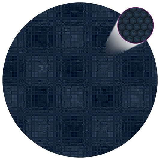 Zwembadfolie solar drijvend 210 cm PE zwart en blauw