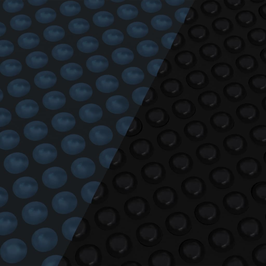 Zwembadfolie solar drijvend 400x200 cm PE zwart en blauw