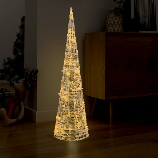 Lichtkegel decoratief LED warmwit 120 cm acryl
