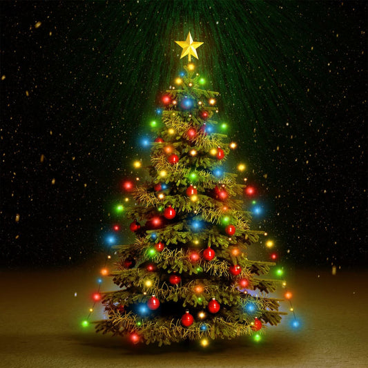Kerstboomverlichting met 180 LED's meerkleurig net 180 cm