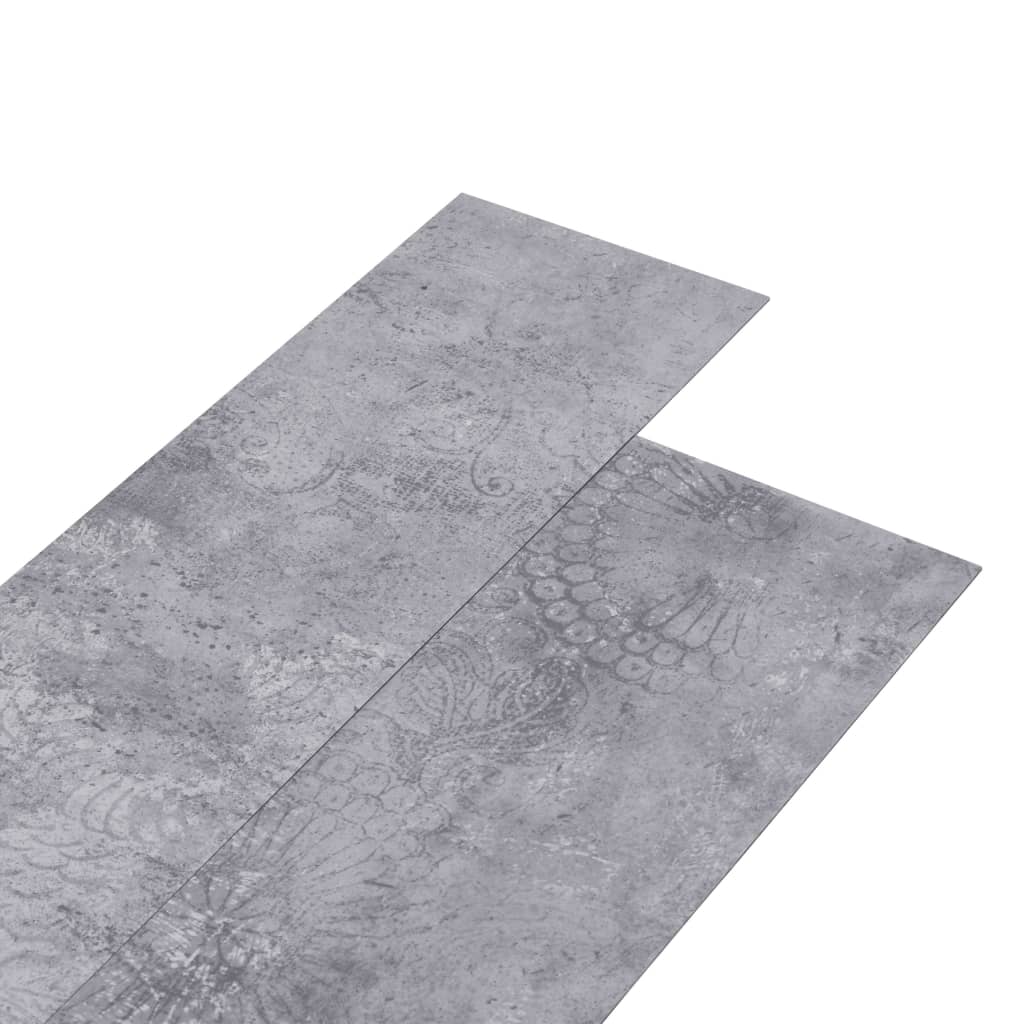 Vloerplanken zelfklevend 5,21 m² 2 mm PVC cementgrijs