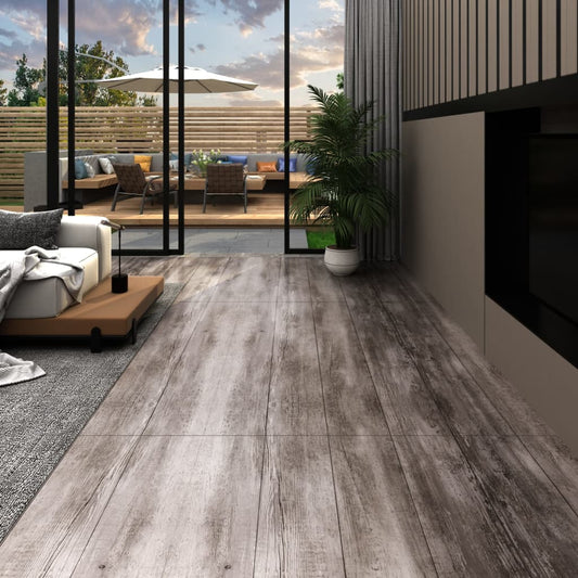 Vloerplanken zelfklevend 5,21 m² 2 mm PVC mat houtbruin