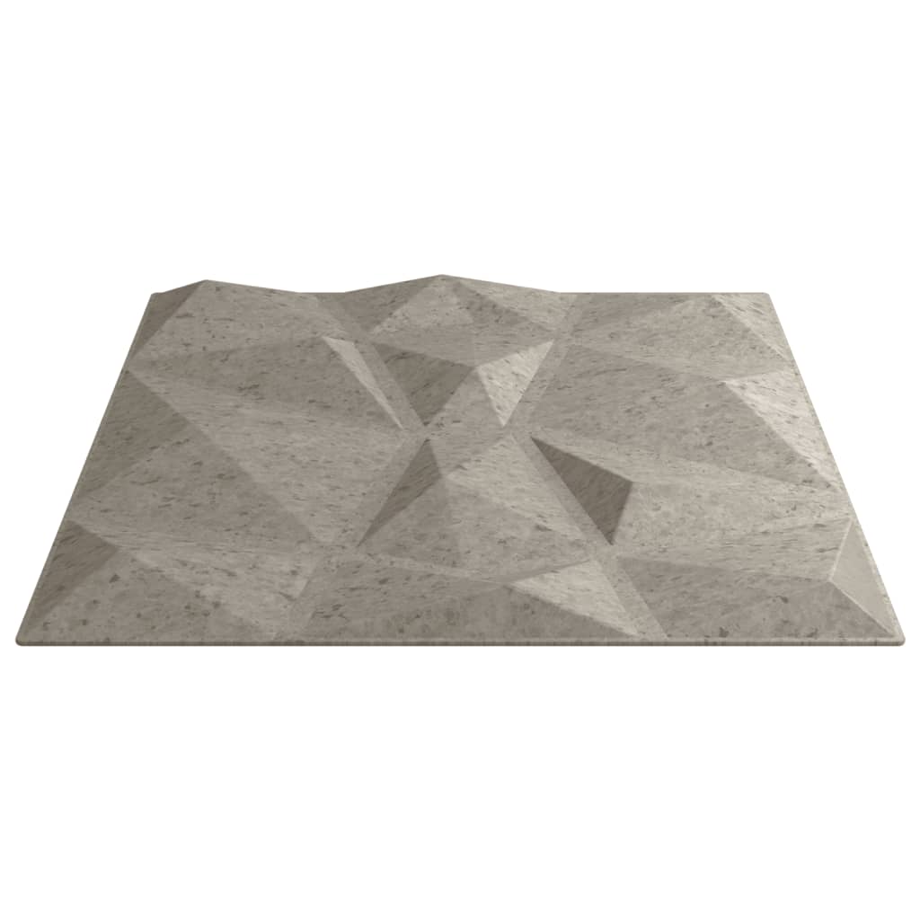 48 st Wandpanelen diamant 12 m² 50x50 cm XPS betongrijs