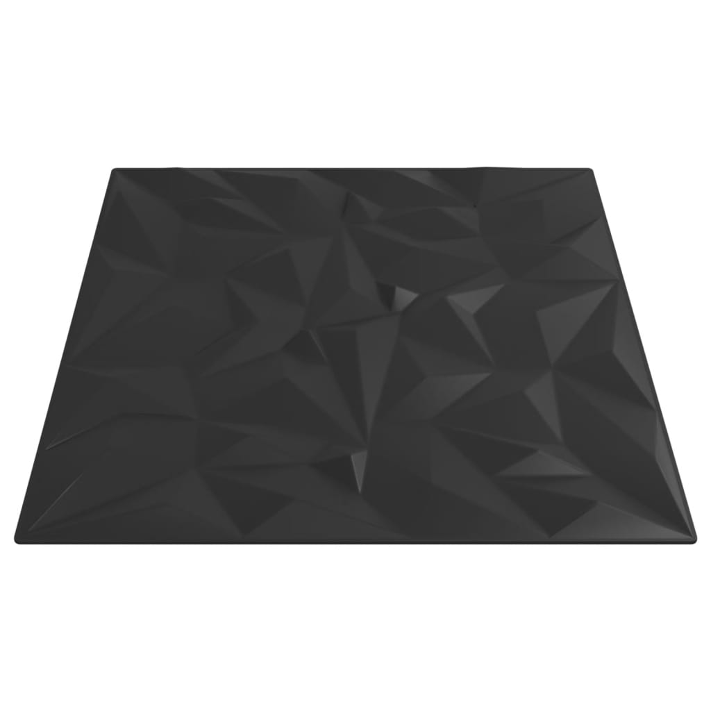 48 st Wandpanelen amethist 12 m² 50x50 cm XPS zwart