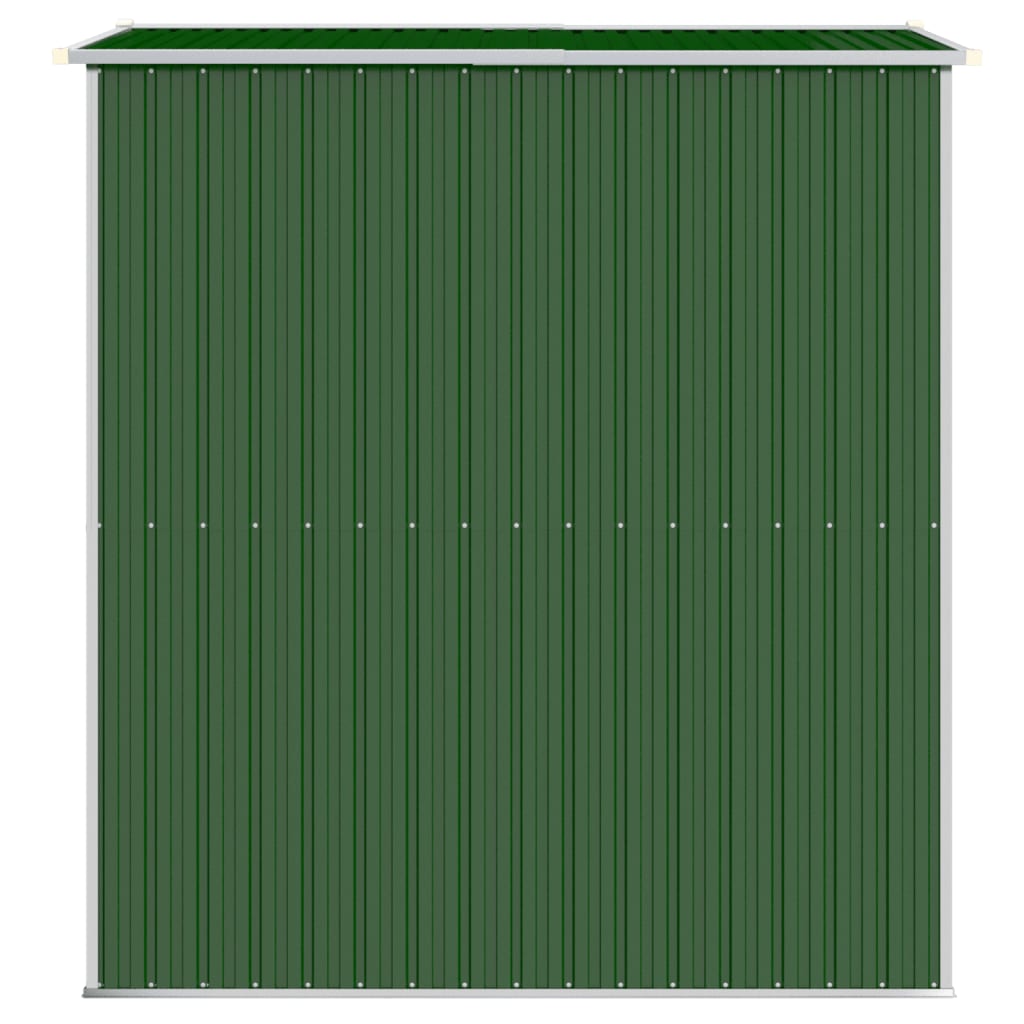 Tuinschuur 192x191x223 cm gegalvaniseerd staal groen