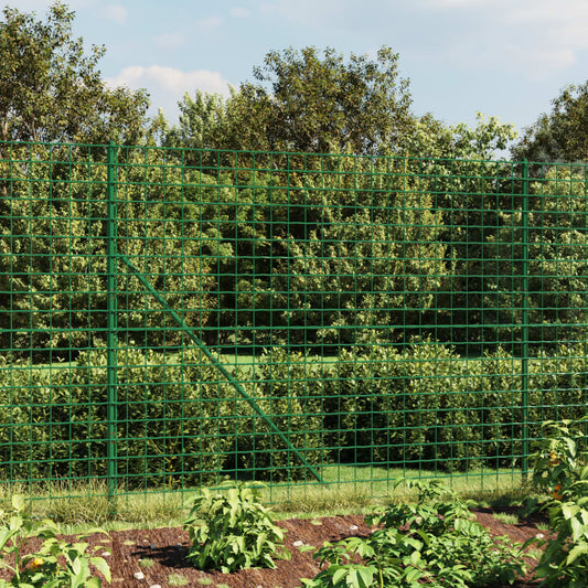 Draadgaashek met grondankers 1,4x10 m groen