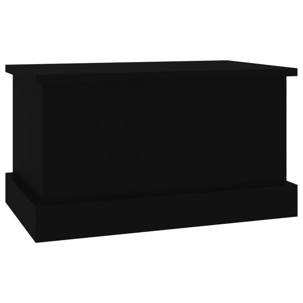 Opbergbox 50x30x28 cm bewerkt hout zwart