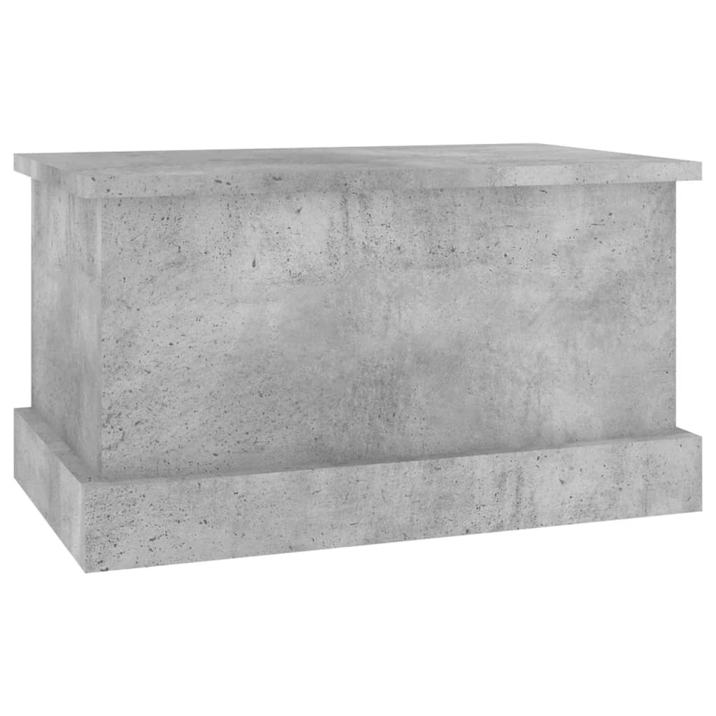 Opbergbox 50x30x28 cm bewerkt hout betongrijs