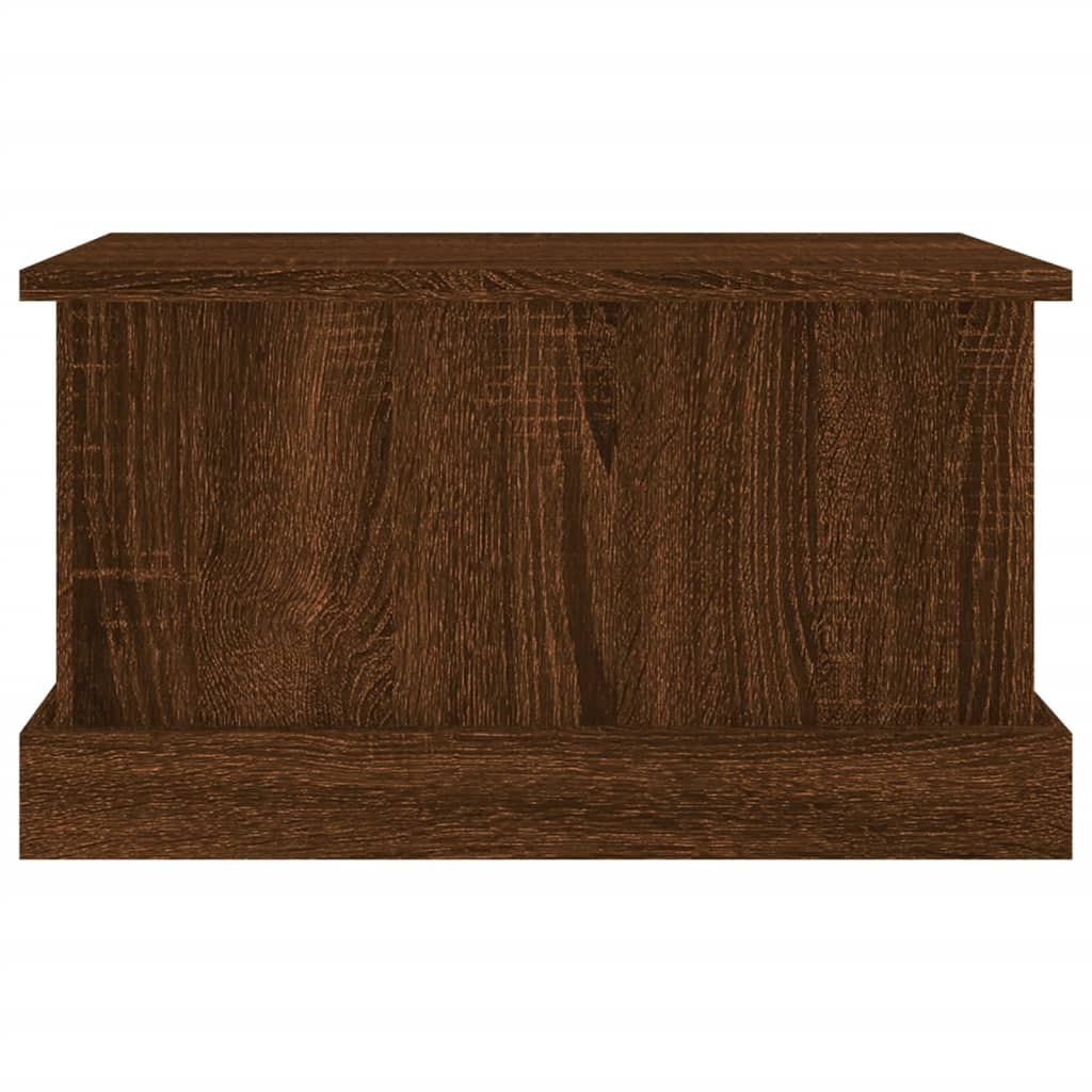 Opbergbox 50x30x28 cm bewerkt hout bruin eikenkleur