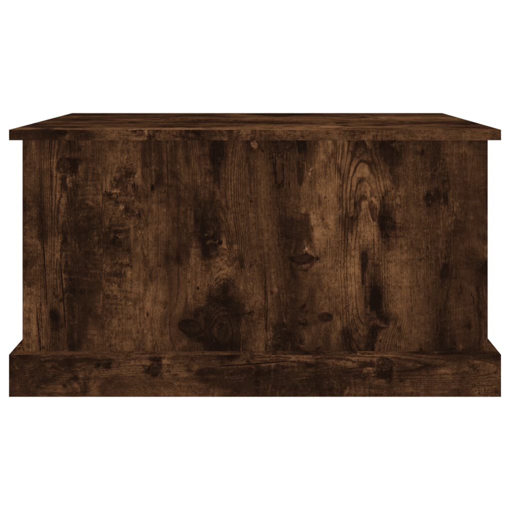 Opbergbox 70x40x38 cm bewerkt hout gerookt eikenkleurig