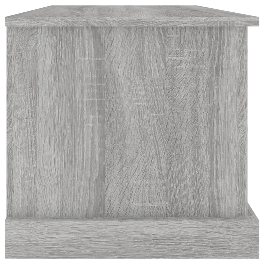 Opbergbox 70x40x38 cm bewerkt hout grijs sonoma eikenkleurig