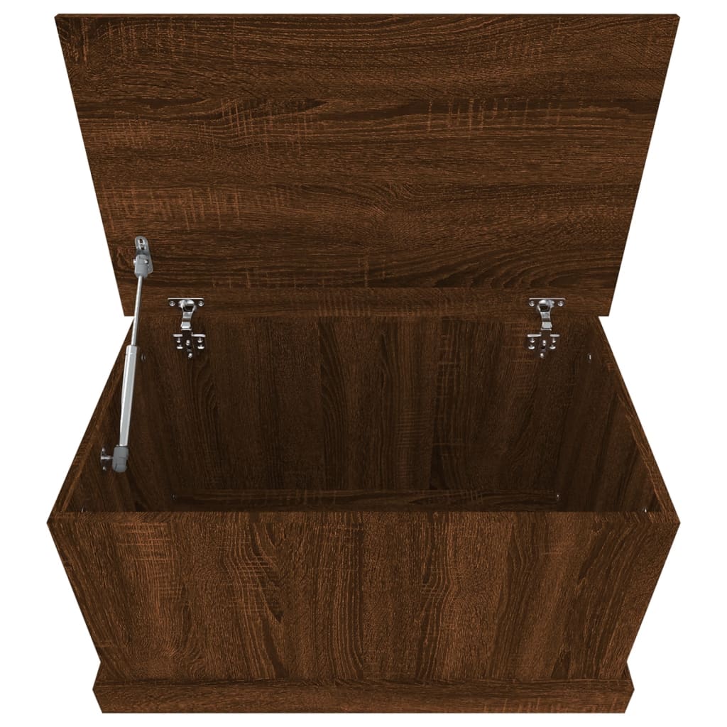 Opbergbox 70x40x38 cm bewerkt hout bruin eikenkleur