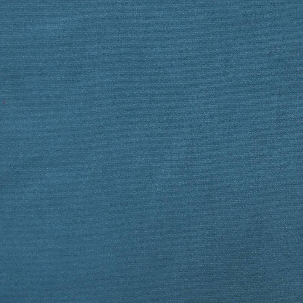 Slaapbank L-vormig 275x140x70 cm fluweel blauw