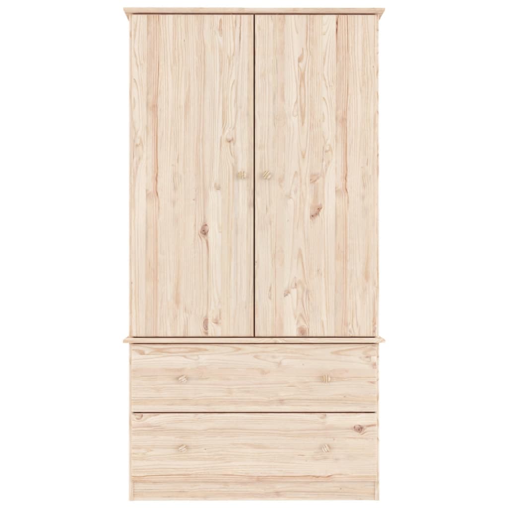 Kledingkast ALTA 90x55x170 cm massief grenenhout