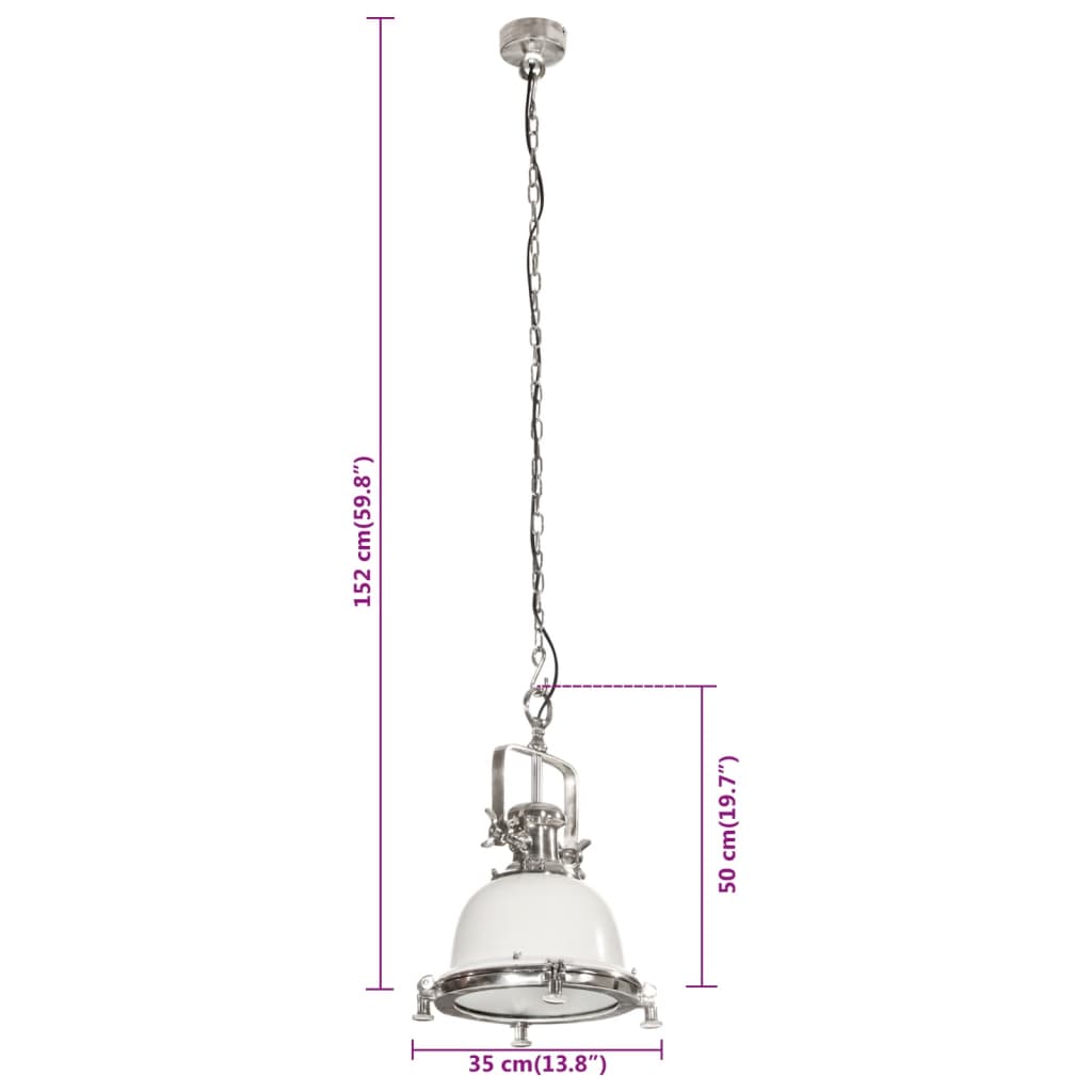 Hanglamp 35x35x152 cm aluminium