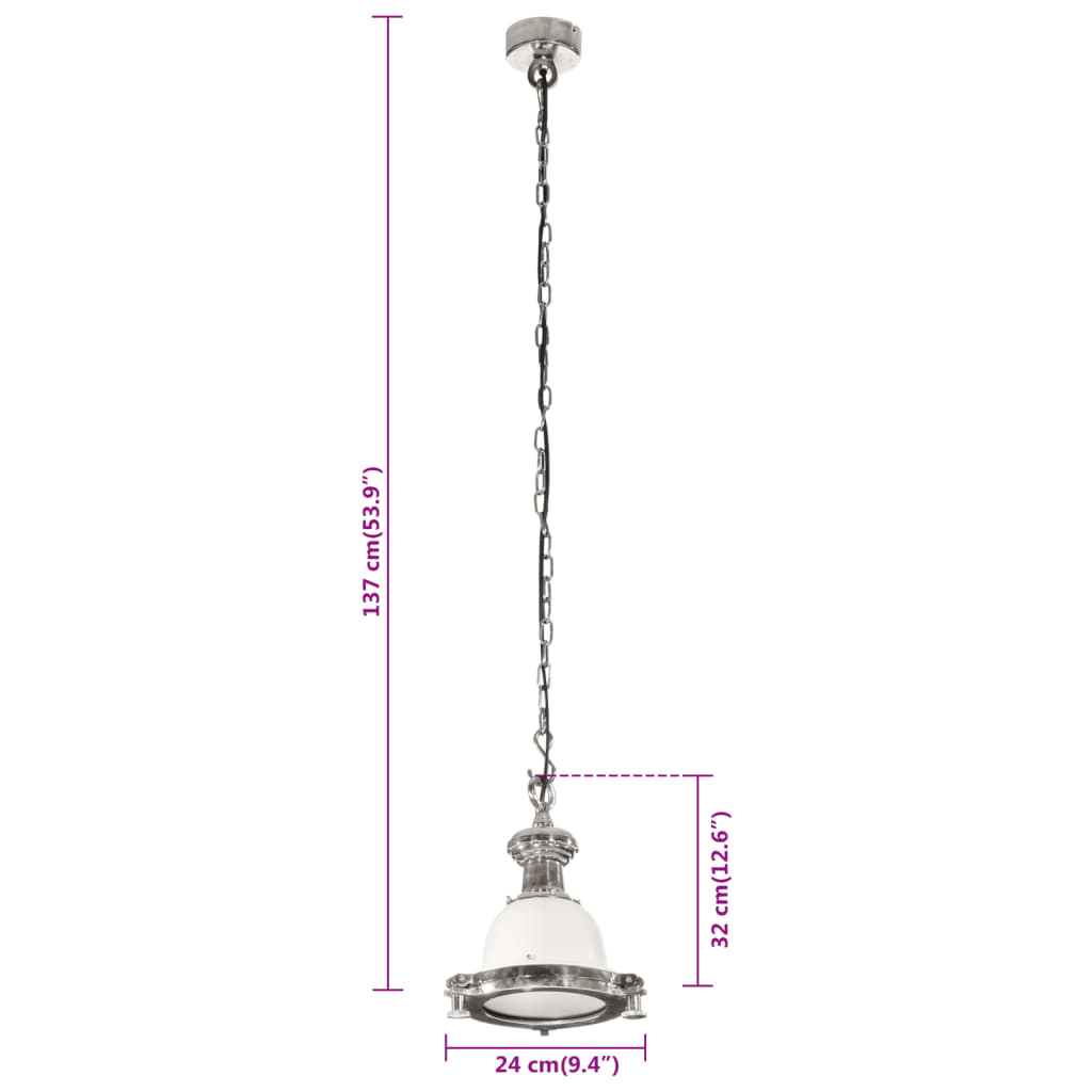 Hanglamp 24x24x137 cm aluminium