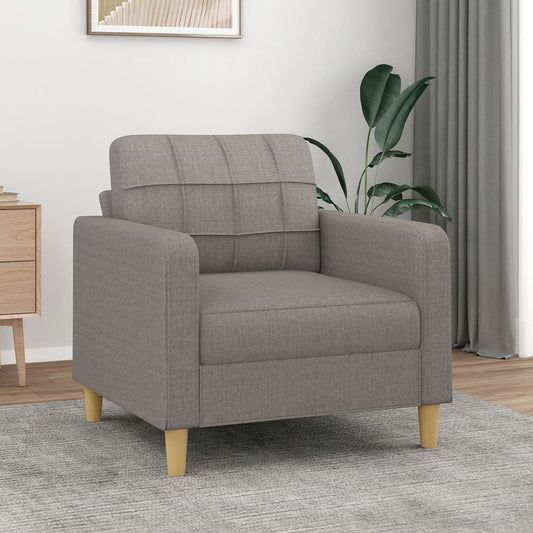 Fauteuil 60 cm stof taupe