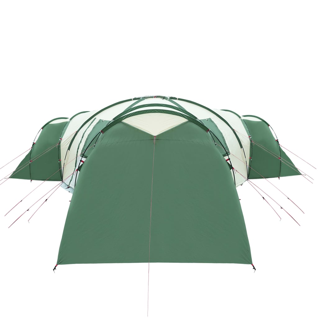 Tent 12-persoons 840x720x200 cm 185T taft groen