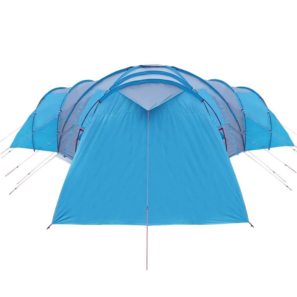 Tent 12-persoons 840x720x200 cm 185T taft blauw
