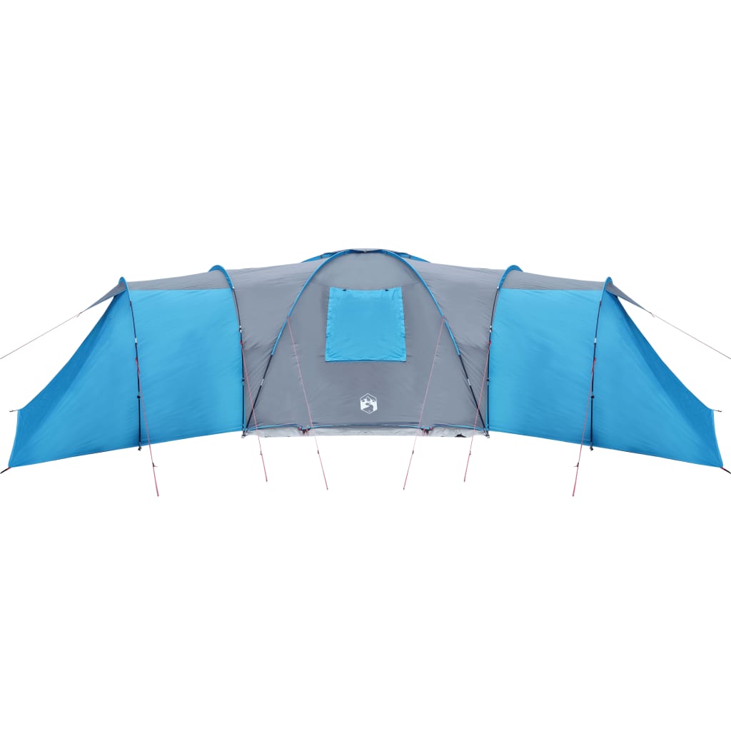 Tent 12-persoons 840x720x200 cm 185T taft blauw