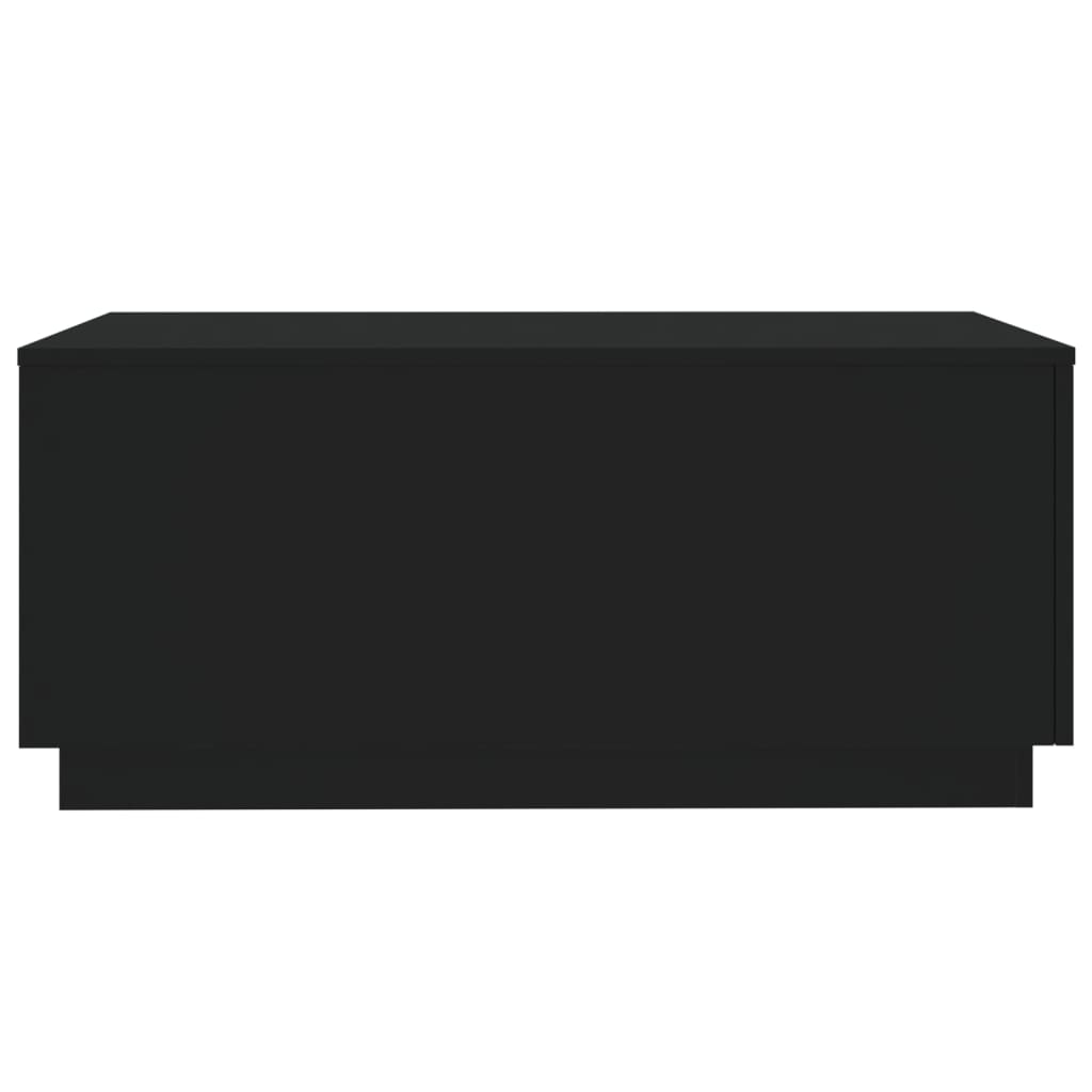 Salontafel met LED-verlichting 90x50x40 cm zwart