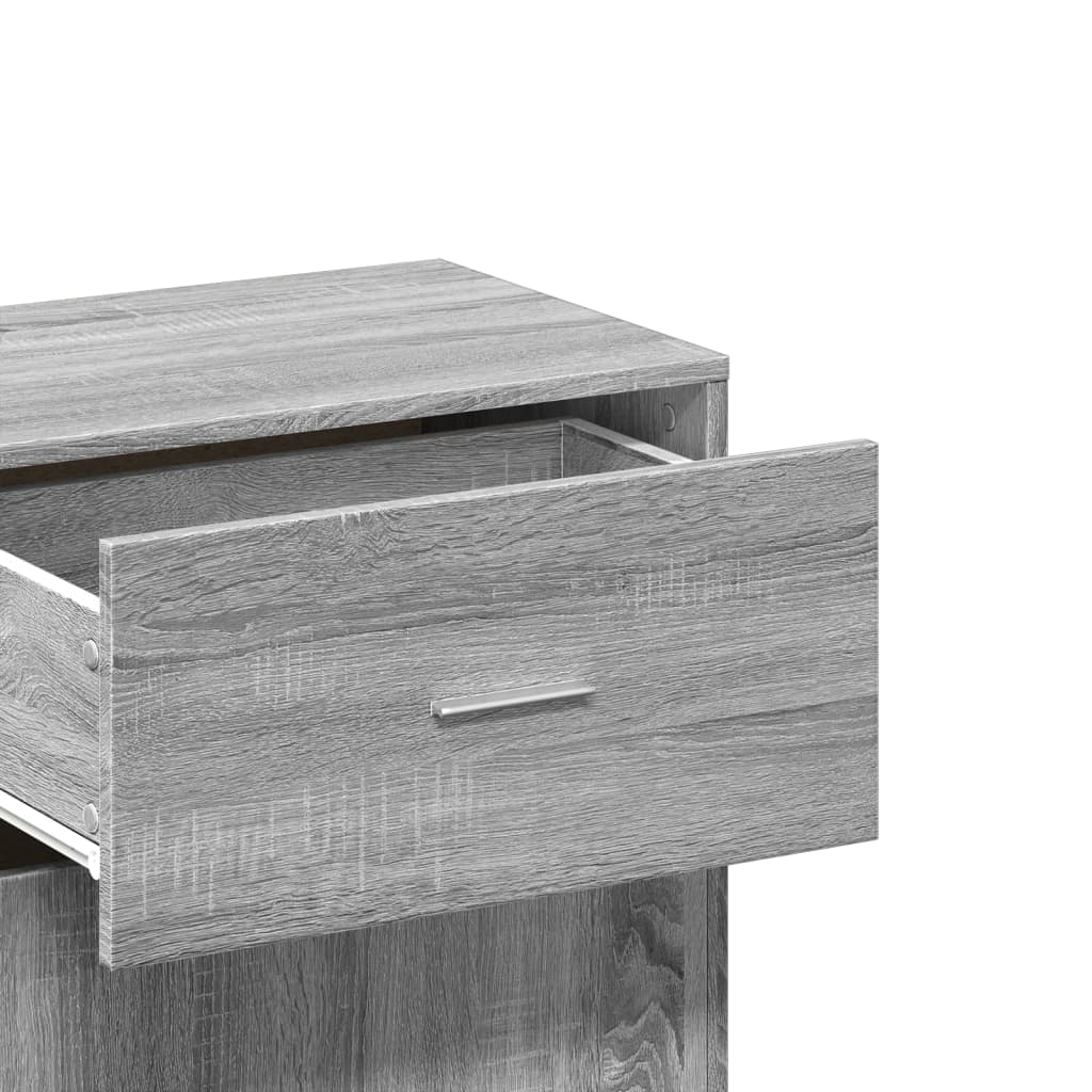 Opbergkast 56,5x39x90 cm bewerkt hout grijs sonoma eikenkleurig