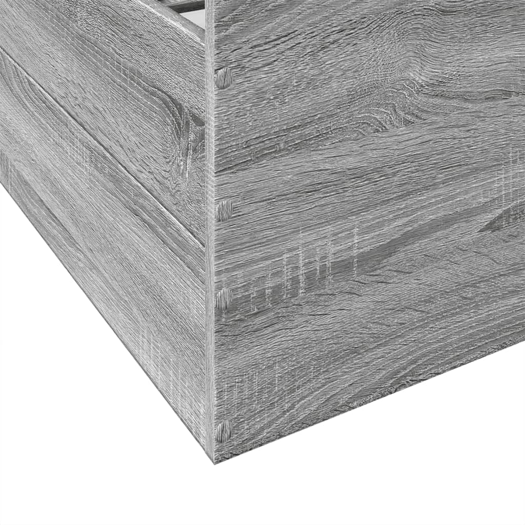 Bedframe met lades bewerkt hout grijs sonoma eiken 150x200 cm