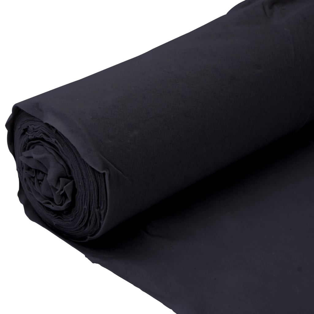 Geotextielmembraan 1x10 m polyestervezel zwart
