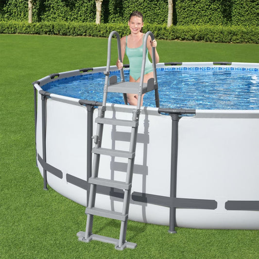 Trendy Zwembadladder Flowclear met 4 treden 132 cm