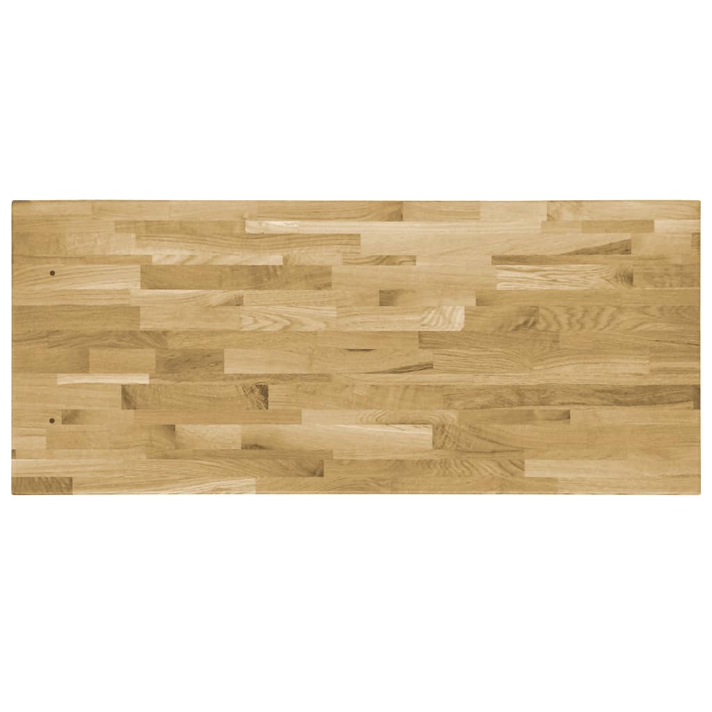 Tafelblad rechthoekig 44 mm 120x60 cm massief eikenhout van Trendy