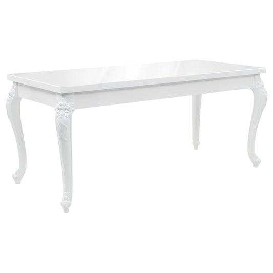 Trendy Eettafel 179x89x81 cm hoogglans wit