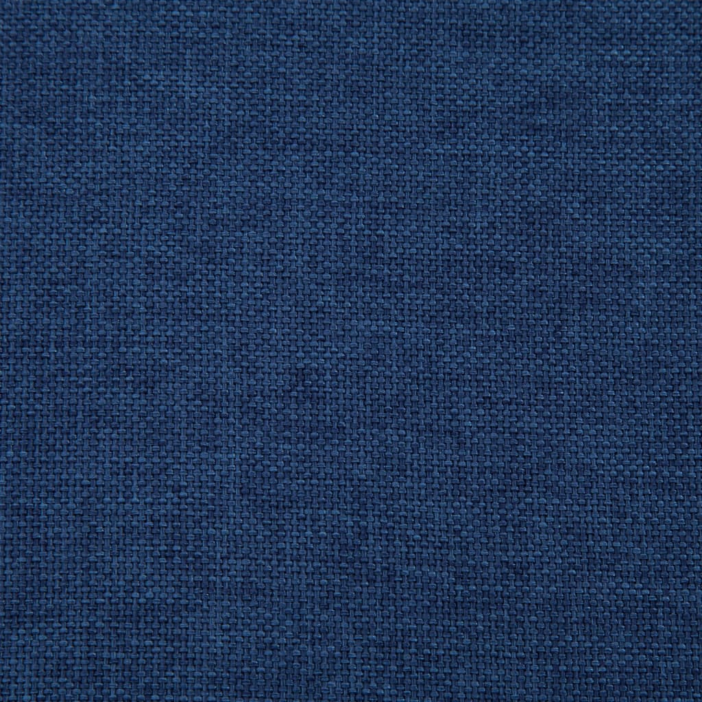 Bankje met opbergvak 116 cm polyester blauw