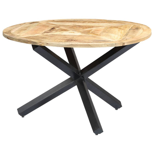 Trendy Eettafel rond 120x76 cm massief mangohout