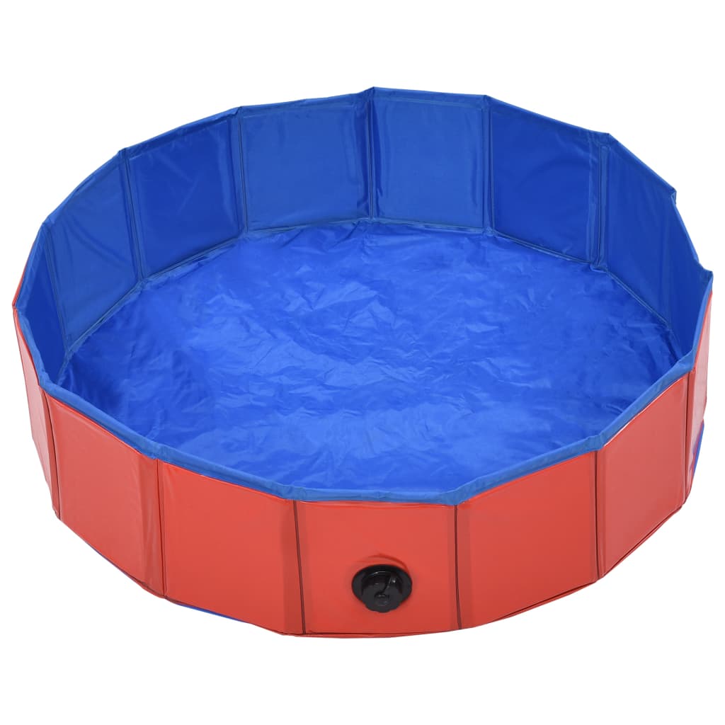 Hondenzwembad inklapbaar 80x20 cm PVC rood