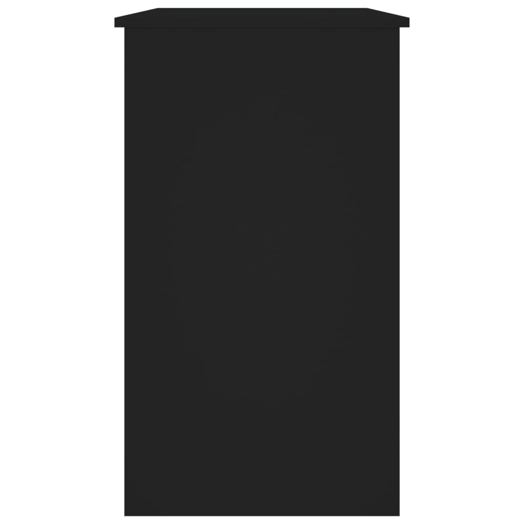 Stijlvol zwart bureau - 90x45x76 cm - van duurzaam spaanplaat