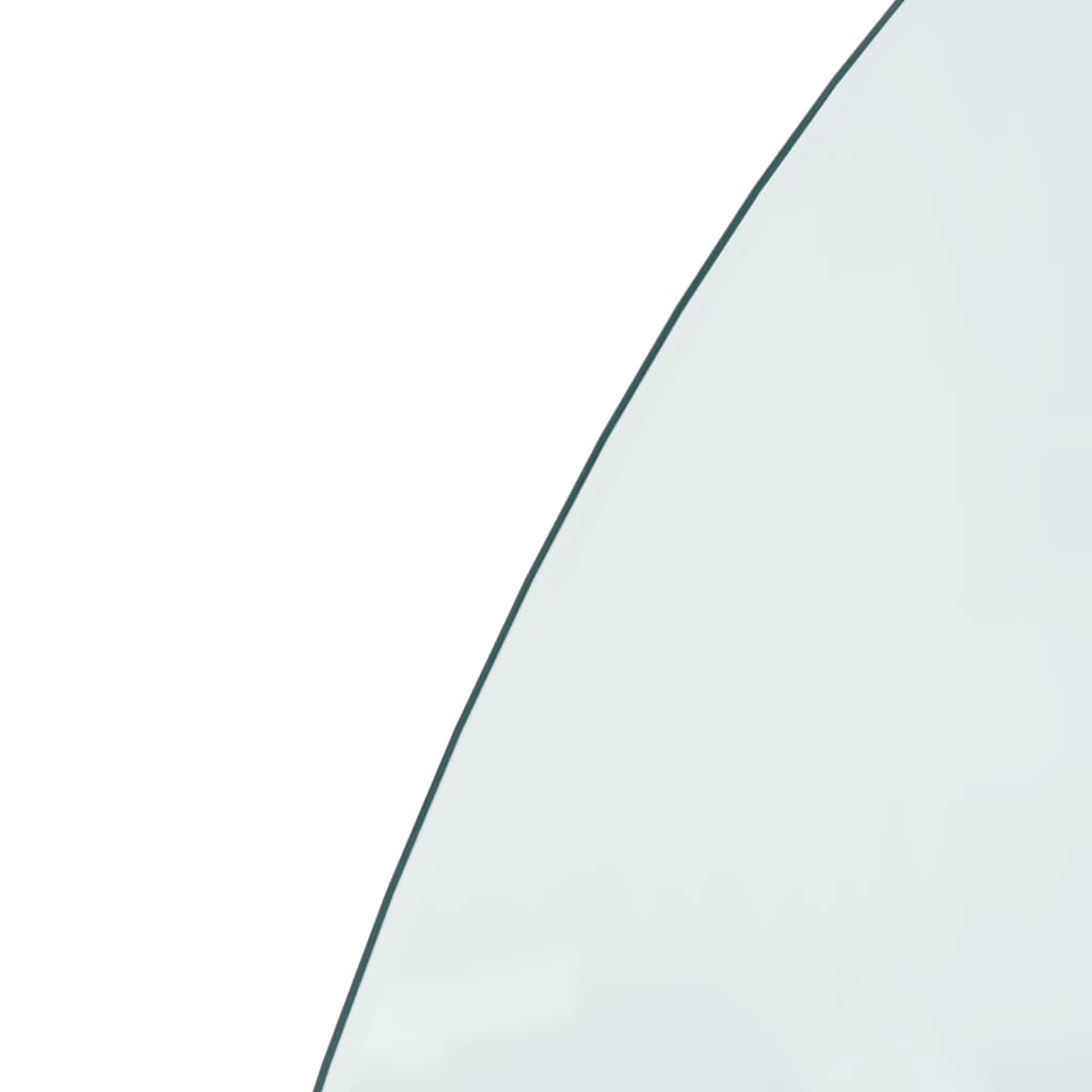 Glasplaat voor open haard halfrond 1000x600 mm