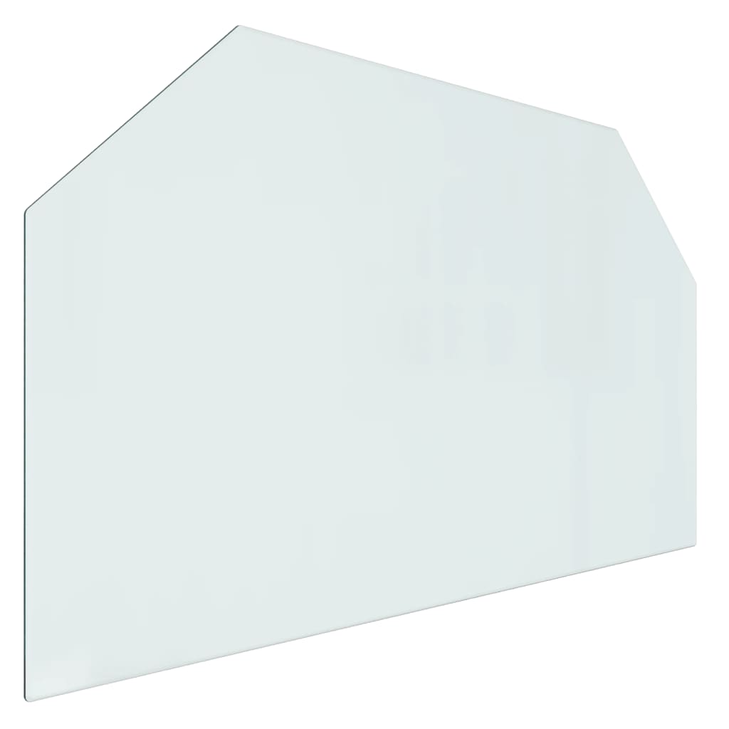 Glasplaat openhaard zeshoekig 100x60 cm