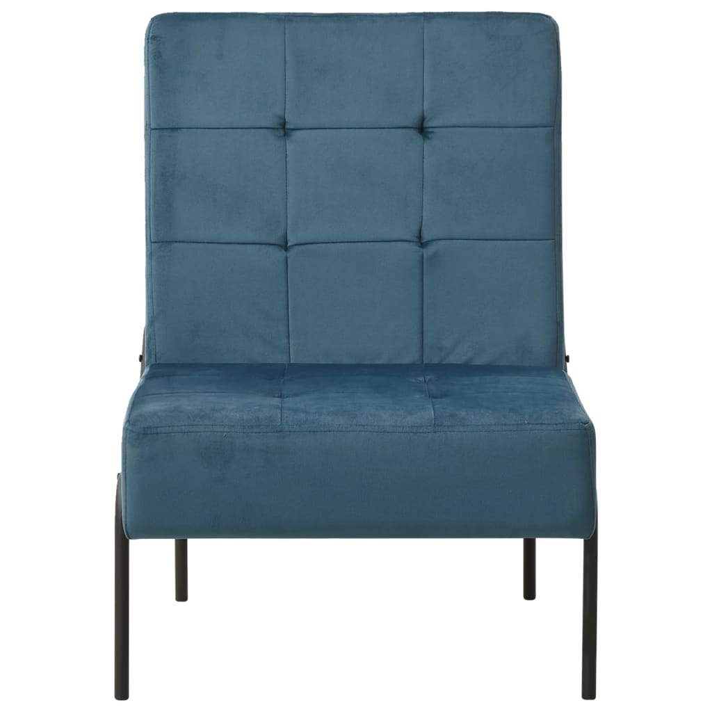 Relaxstoel 65x79x87 cm fluweel blauw