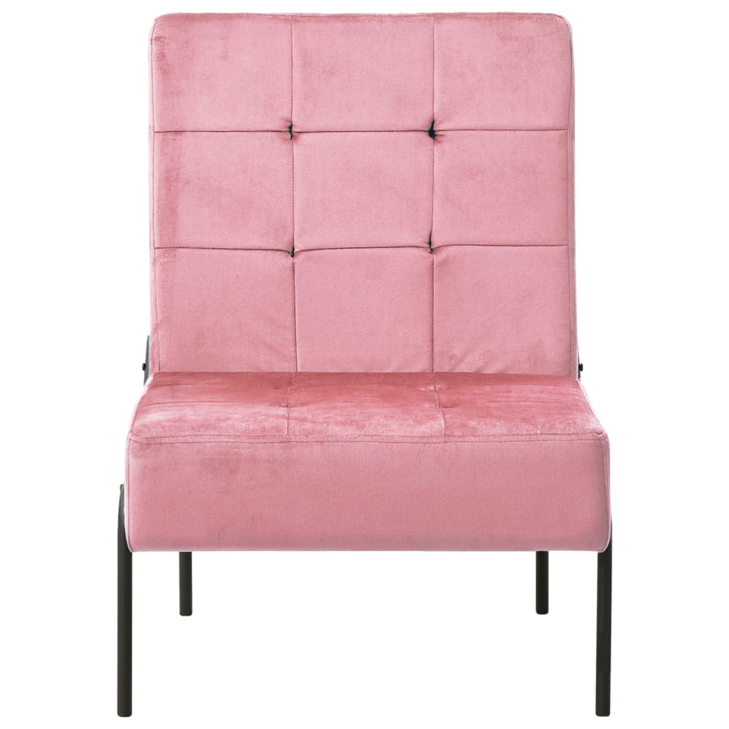 Relaxstoel 65x79x87 cm fluweel roze