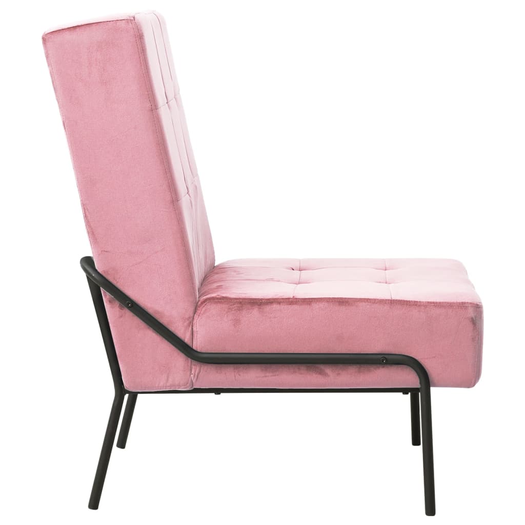 Relaxstoel 65x79x87 cm fluweel roze