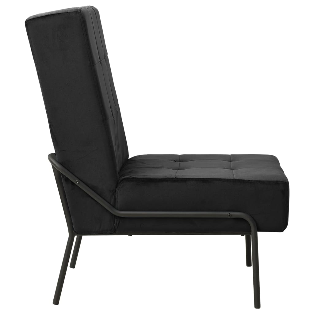 Relaxstoel 65x79x87 cm fluweel zwart